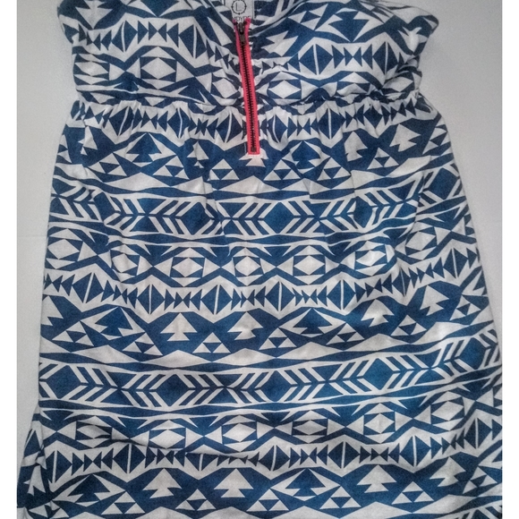 Empyre Aubree Lyons Blue Tribal Print Dress - Picture 2 of 5